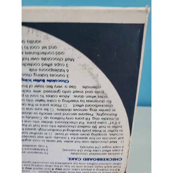 Vintage Rowoco 9 3/4 Inch Checkerboard  Cake Baker 4 Piece Tin Baking Set - Picture 5 of 12